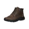 Schnürstiefelette SKECHERS "Skechers Stiefelette Leder", Herren, Gr. 46, braun, Leder, casual, Schuhe