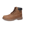 Schnürboots DOCKERS BY GERLI, Herren, Gr. 46, braun (cognac), Lederimitat, casual, Schuhe, Workerboots, Schnürstiefel mit Blockabsatz