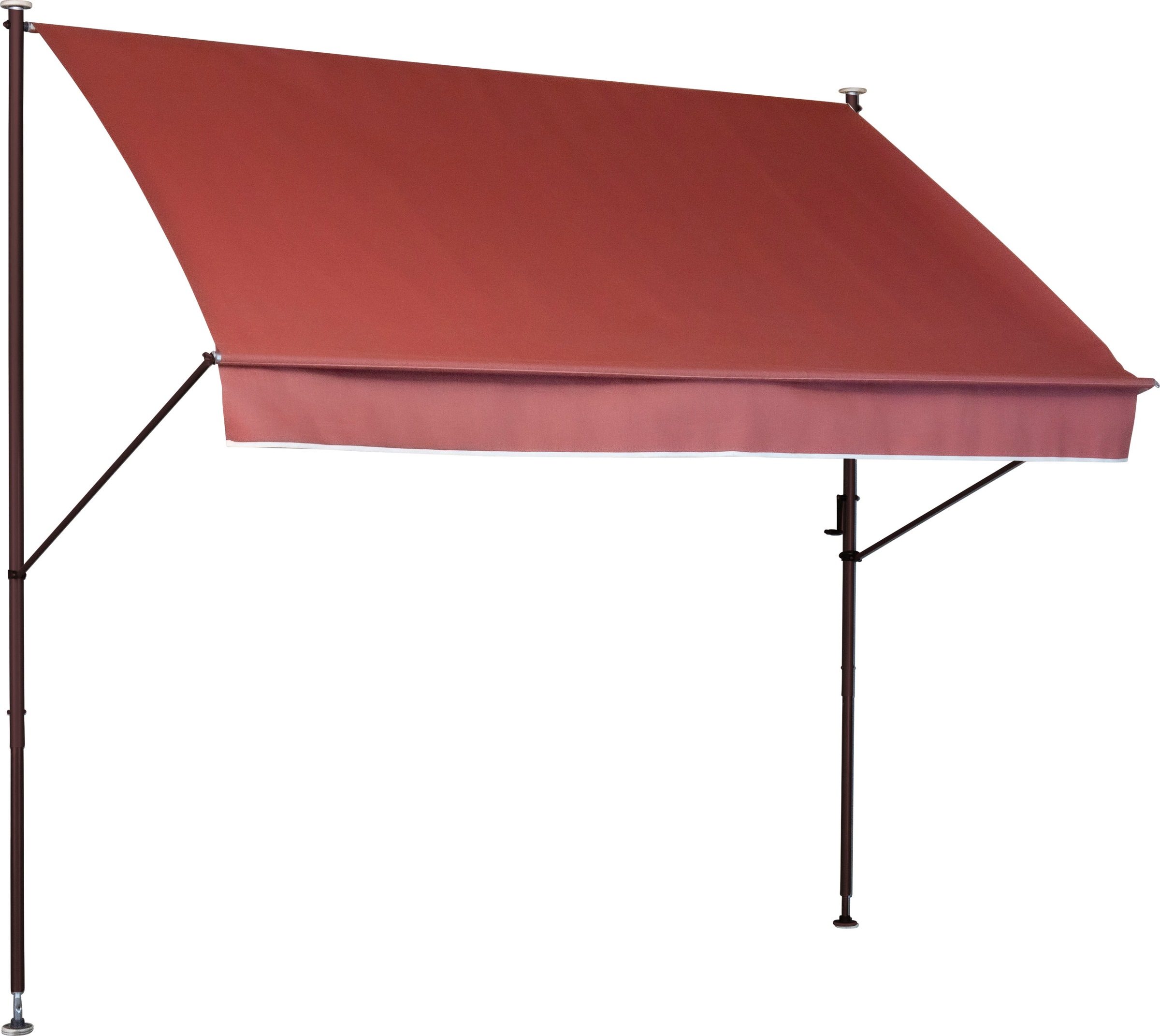 Klemmmarkise "Style", orange (terracotta), B:150cm H:225cm, Polyacryl, ANGERER FREIZEITMÖBEL, Markisen, BxH: 150 x 225-275 cm, Ausfall 150 cm Image