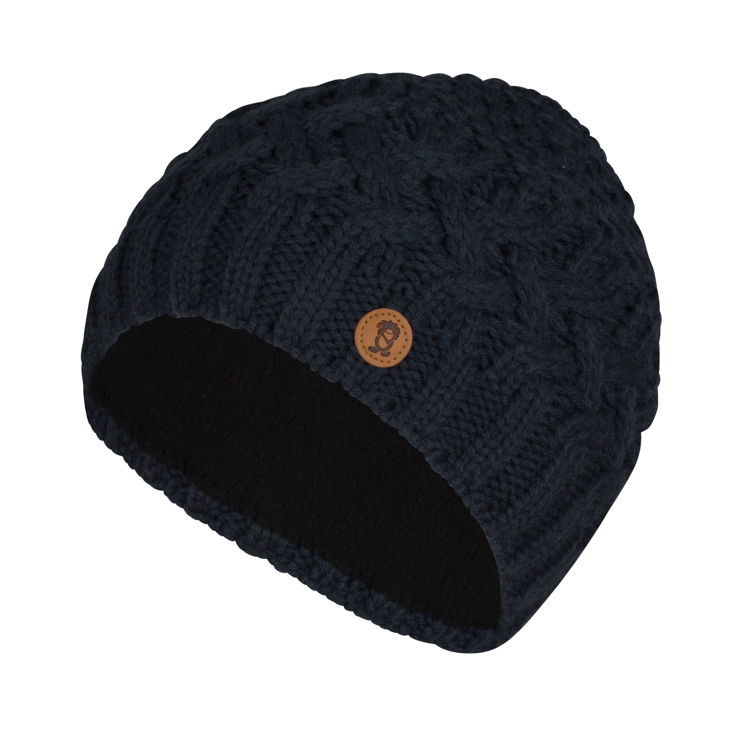 Strickmütze TROLLKIDS "GIRLS RAULAND CAP", Kinder, Gr. 6 (53/56), blau (navy), Obermaterial: 50% Polyacryl, 50% Polyester. Futter: 100% Polyester, Mützen Image