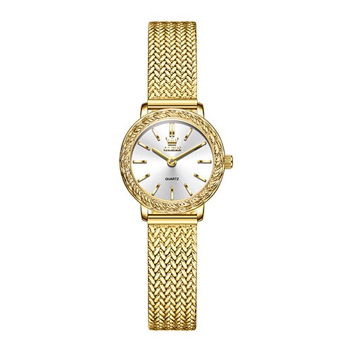 die neue Olevs Retro- und modische diamantbesetzte Nischen-Quarzuhr mit Mini-Zifferblatt für Damen, wasserdichte Sport-Damenarmbanduhr