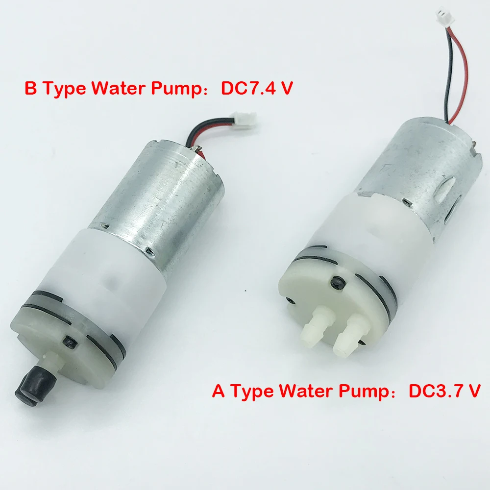 1PCS Micro 370 Water Pump DC 3.7V 5V 7.4V 660ML/Min Carbon brush Diaphragm Self-priming Pump USB Small Pump Mini Water Pump