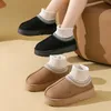Winter frauen Hausschuhe Hause Flauschigen Luxus Designer Frau Schuhe Indoor Plüsch Stiefeletten Weibliche Casual Fuzzy Pelz Schnee Booties