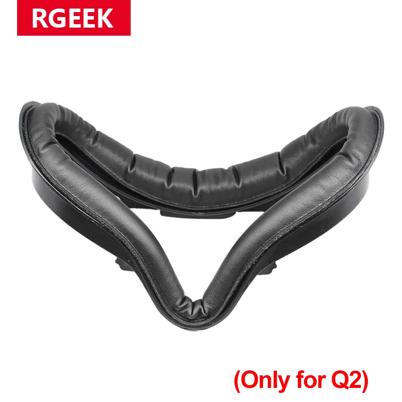 RGEEK Gesichtsabdeckung für Quest 2, PU-Kissen, Gesichtsschnittstelle, Gesichtsabdeckung, Hülle, Halterungsset, Augenpolster für Quest 2-Zubehör Image