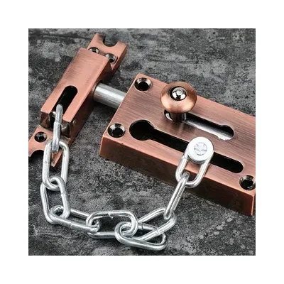 Stainless Steel Anti-Theft Chain Door Lock, Thickeneded Door Latch Buckle, Anti-Theft Chain Buckle, Anti-Theft Door Buckle Lock, Hotel Anti-Theft Chain
