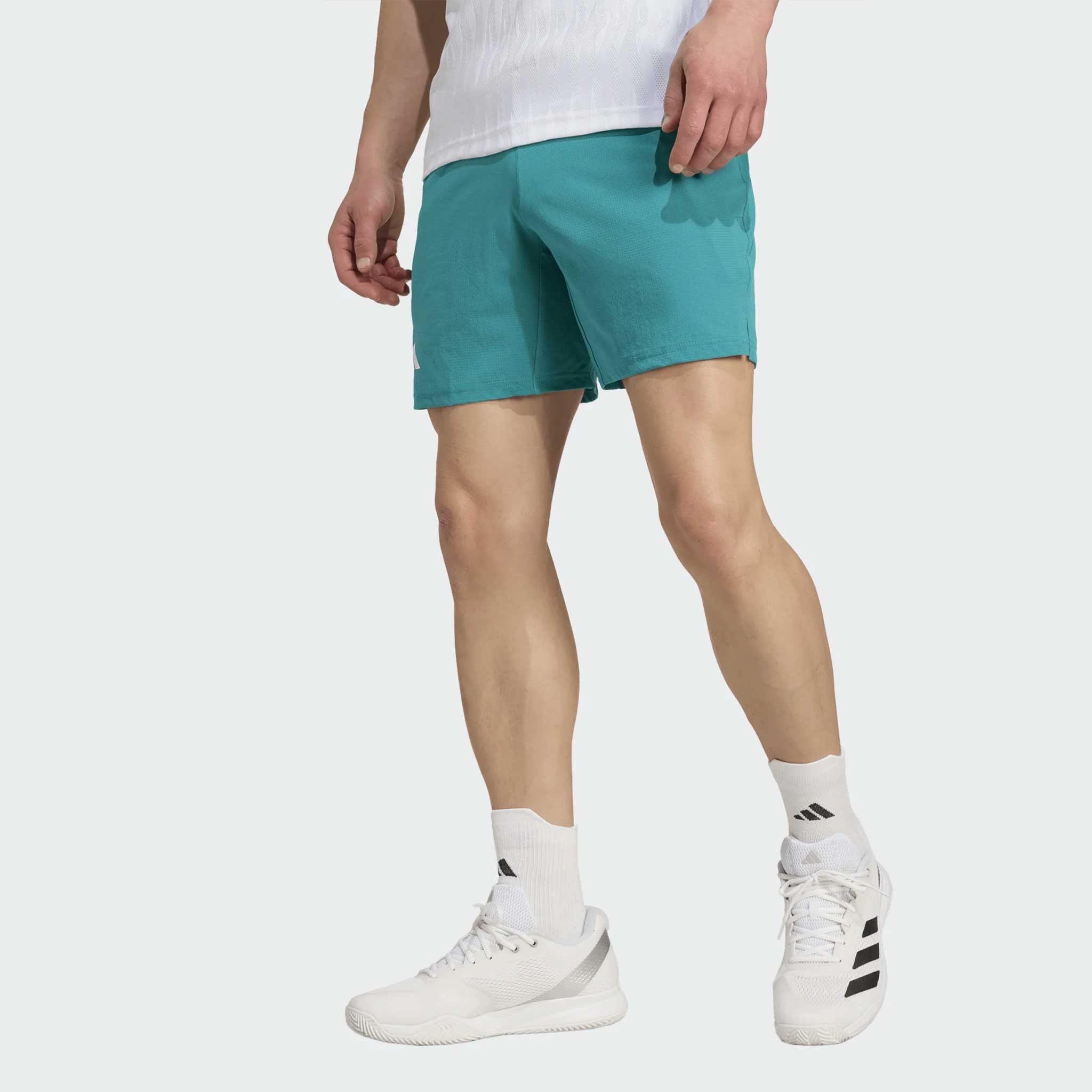 adidas Climachill Ergo 7" Shorts Men's Tennis Apparel Pure Teal