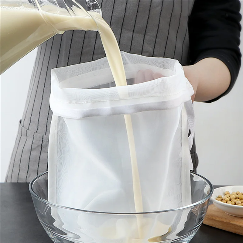 Nylon Filter Taschen Gemüse Milch Sieb Sieb Ablauf Tee Filter Net Tasche Küche Gadgets Für Home Lebensmittel Käse Tuch