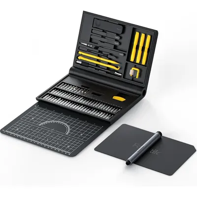 E1 NEX Workstation Precision-Screwdriver Set, 64 magnetische Bits, 12 Arten von Fixierwerkzeugen, 2 Torques, max