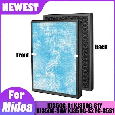 Fit for Midea KJ350G-S1/S1Y/S1W/S2 FC-35S1 380*280*45mm Air Purifier Filter Combine Hepa with Activated Carbon Filter