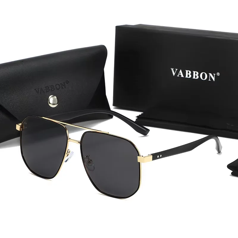 VABBON Neuer Modetrend, polarisierte Sonnenbrille, quadratisch, Outdoor-Fahrbrille 9552 Image