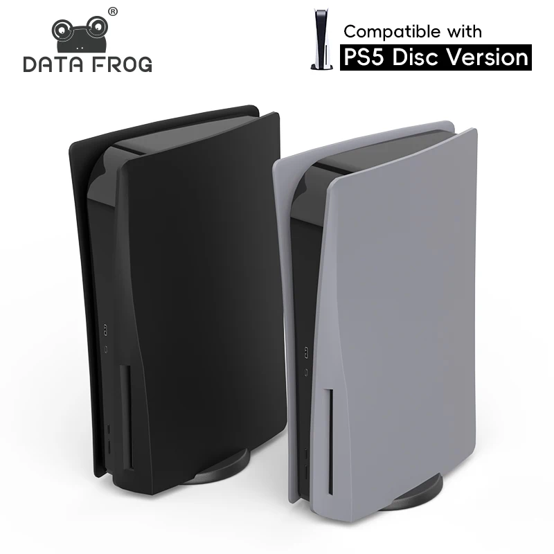 DATA Frog Schutzhülle für die PS5-Konsole, komplettes Set Frontplatte, Ersatzzubehör für die PS5-Digitalscheibenversion Image