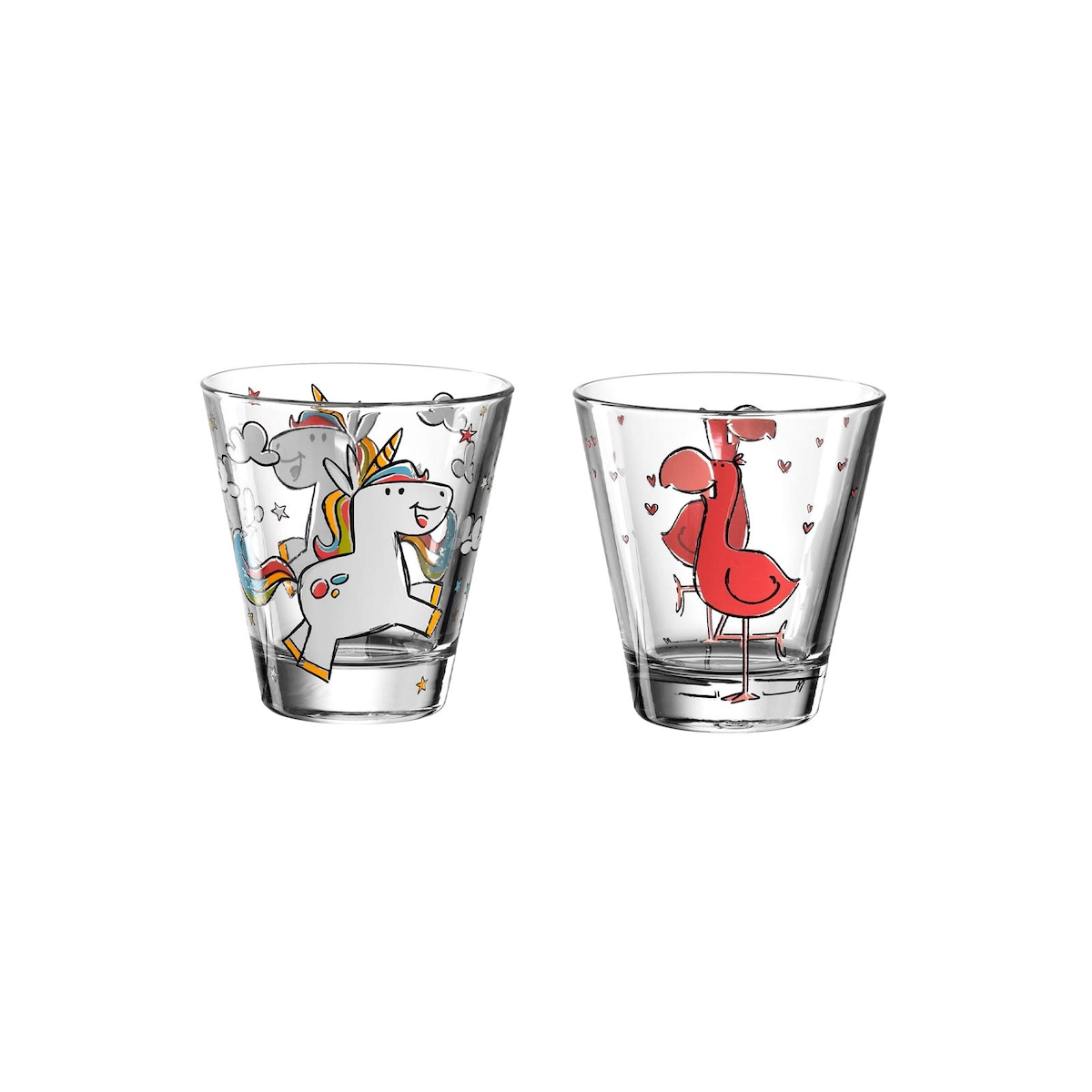 Leonardo BAMBINI 2er Set Kinderbecher 'Einhorn' & 'Flamingo' Image
