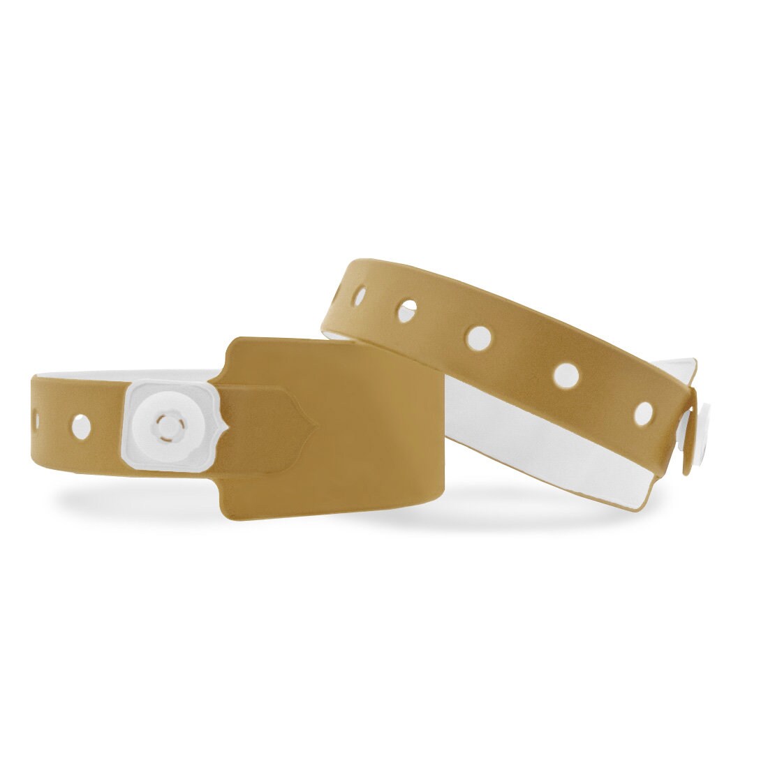 CombiCraft Vinyl Einlassbänder Gold mit Druckverschluss - 500 Stück Image