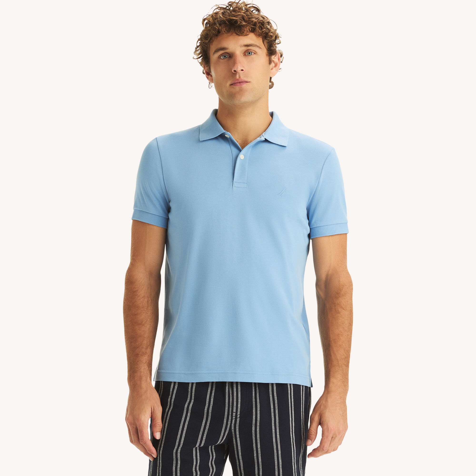 Nautica Men's Slim Fit Deck Polo 962 (Blue Dive), XL