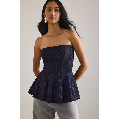 By Anthropologie Shine Hourglass Bandeau Top