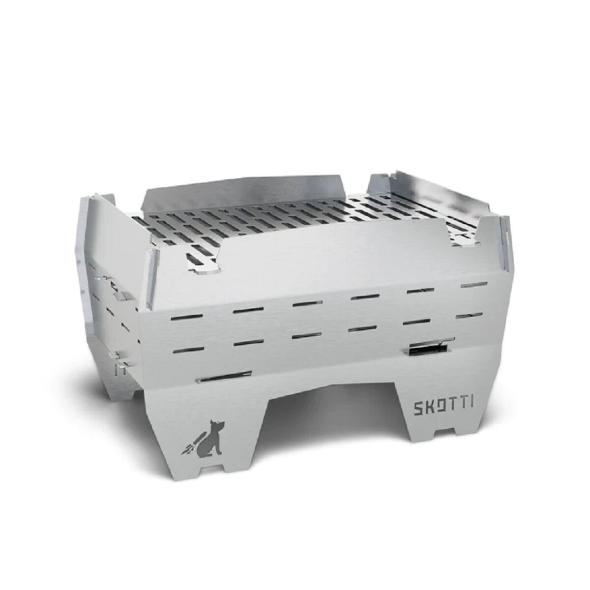 Skotti Grill Mini Holzkohlegrill Campinggrill faltbar mit Tasche Image