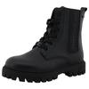 Winterstiefel TOM TAILOR, Kinder, Gr. 31, schwarz, Lederimitat, casual, Schuhe, mit markantem Logoschriftzug