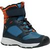 Outdoorschuh KEEN "SKUA WINTER WP", Damen, Gr. 31, blau (sky captain, gold flame), Leder, Textil, sportlich, Schuhe, wasserdicht