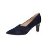 Pumps PETER KAISER "Peter Kaiser Pumps Veloursleder/Textil", Damen, Gr. 38, blau (dunkelblau), Veloursleder, Textil, elegant, Schuhe