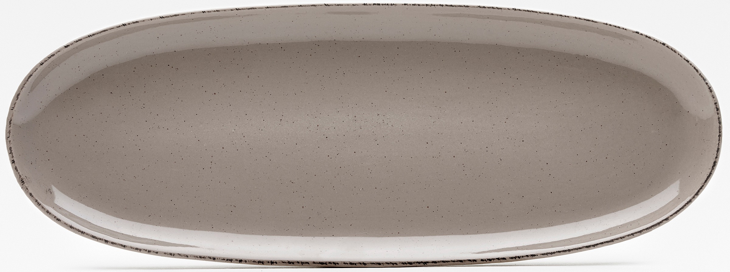 Servierplatte VAN WELL "Platte Urban, 34 x 12,5 cm, 4 Stück", braun, B:12,5cm H:2cm L:34cm, Steinzeug, Servierplatten, spülmaschinen- und mikrowellengeeignet Image