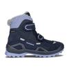 Winterstiefel LOWA "MILO EVO GORE-TEX MID JR", Damen, Gr. 32, navy, lavendel, Textil, Synthetik, sportlich, Schuhe, wasserdicht, gefüttert, mit Klettverschluss