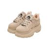 Trainingsschuh BUFFALO "Buffalo Damen Buffalo 1339-14 2.0 Sneaker Low", Damen, Gr. 36, beige (cream), Leder, unifarben, Schuhe
