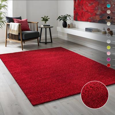 Hochflor-Läufer SANAT "LOCA" Gr. 11, rot, B:67cm H:30mm L:230cm, Kunstfaser, Teppiche, Wohnzimmer, Langflor, Shaggy, Schlafzimmer Image