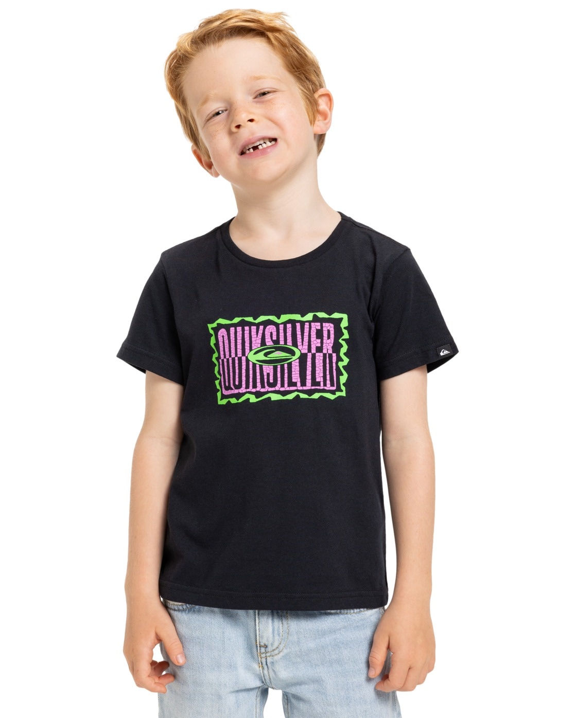 T-Shirt QUIKSILVER "Ev Gotam Foam", Kinder, Gr. 3(91-100cm), schwarz, 100% Baumwolle, Shirts Image