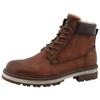 Winterboots MUSTANG SHOES "Merem", Herren, Gr. 50, braun (cognac), Lederimitat, Textil, casual, Schuhe, Schnürstiefel, Winterstiefel mit TEX-Ausstattung
