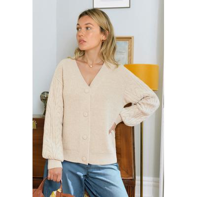Cozy Moments Cream Cardigan