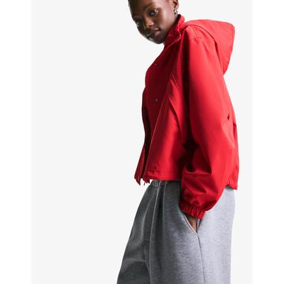 Bershka Water-Resistant & Windproof Technical Jacket Women Xs Red