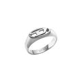 Fingerring DIESEL "Schmuck Geschenk Edelstahl Ring OVAL D LOGO" Gr. 21, silber (edelstahlfarben), Fingerringe, Damen, 21, Edelstahl, 3,6mm