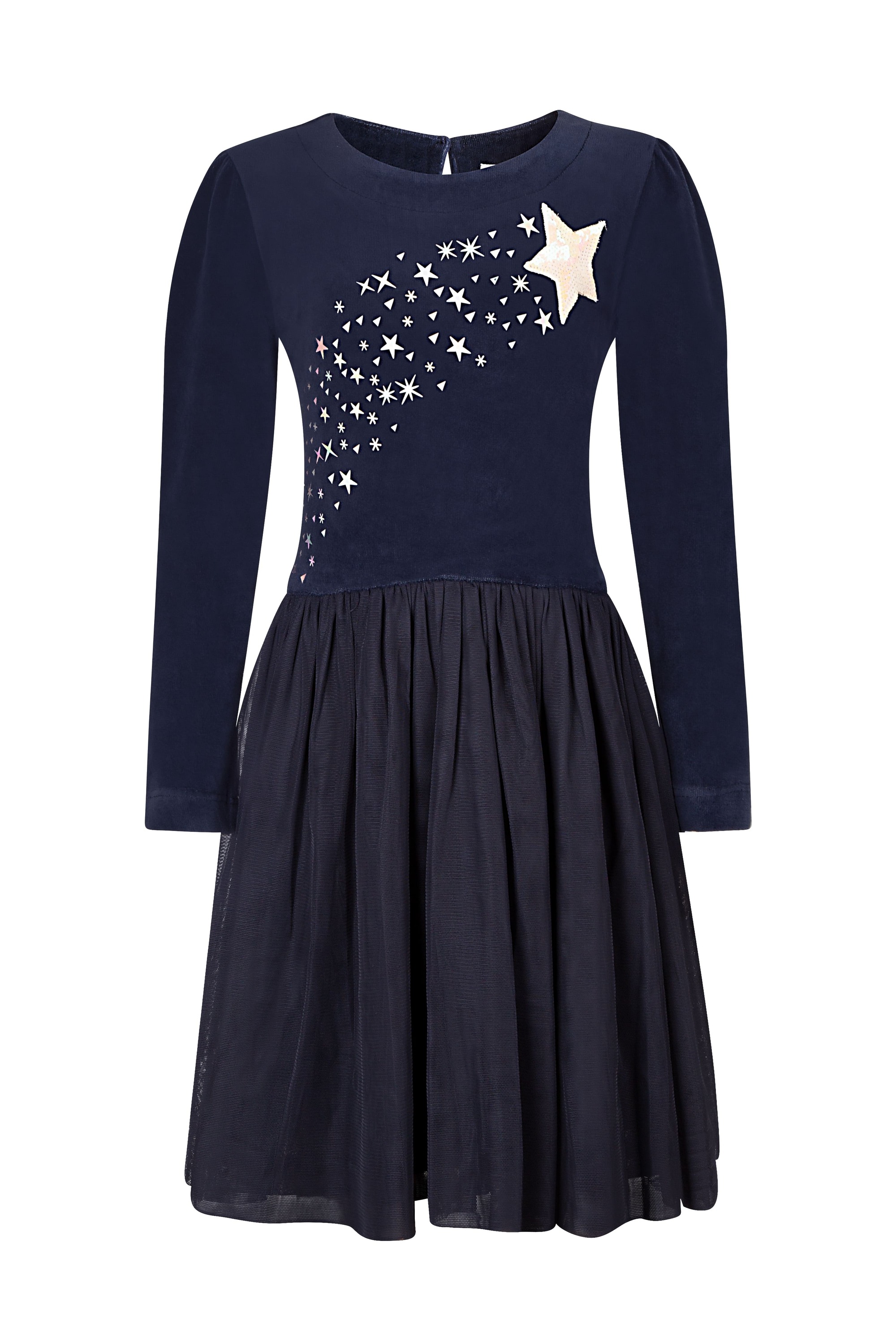 Sommerkleid HAPPY GIRLS "dress", Mädchen, Gr. 92, EURO-Größen, navy, Stoff, 100% Baumwolle, normal, Kleider Image