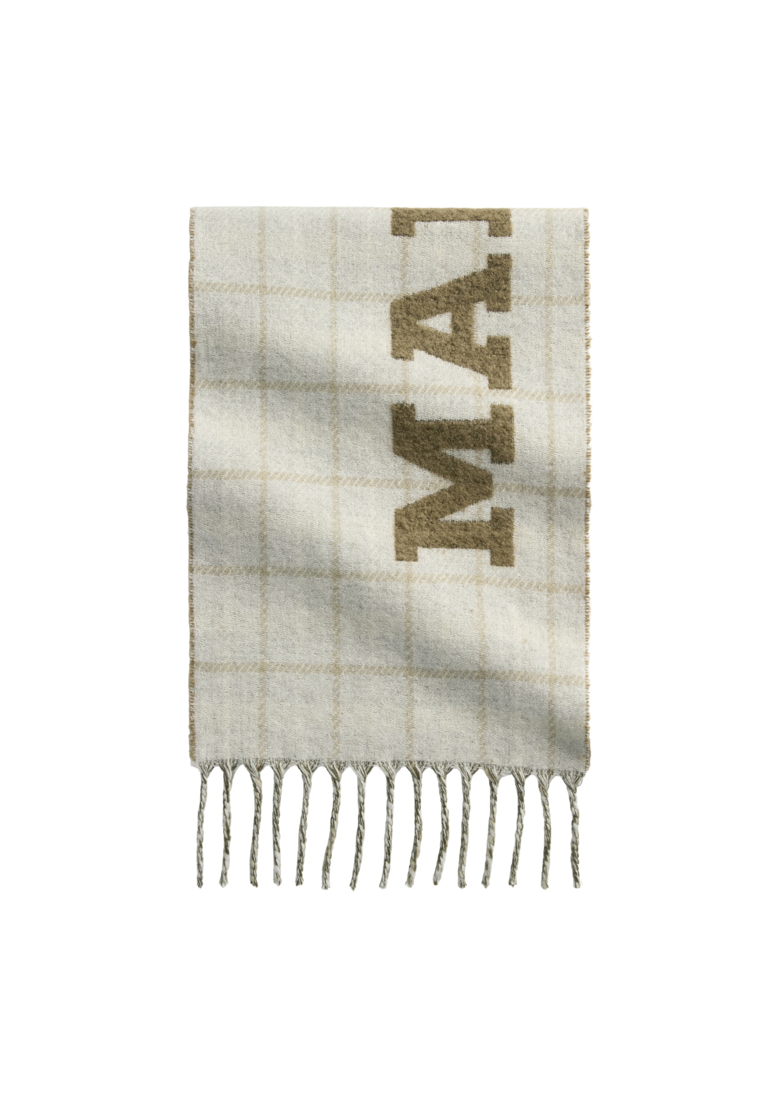 Loop MARC O'POLO DENIM "aus weichem Schurwolle-Alpakawolle-Mix", Damen, medium grau, Obermaterial: 79% Schurwolle, 14% Alpaka, 7% Polyamid, kariert, Modetücher Loop