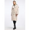 Fellimitatmantel FRIEDA & FREDDIES "Fake Fur Coat / Gine2", Damen, Gr. 36, beige (champagner), 100% Polyester, gemustert, elegant, regular fit, ohne Ausschnitt, Langarm, Mäntel