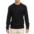 Rundhalspullover INDICODE "INBertram O-neck", Herren, Gr. M, schwarz, Strick, Obermaterial: 58% Polyacryl, 32% Polyester, 7% Wolle, 3% Elasthan, unifarben, modisch, regular fit hüftlang, Rundhals, Langarm, Pullover