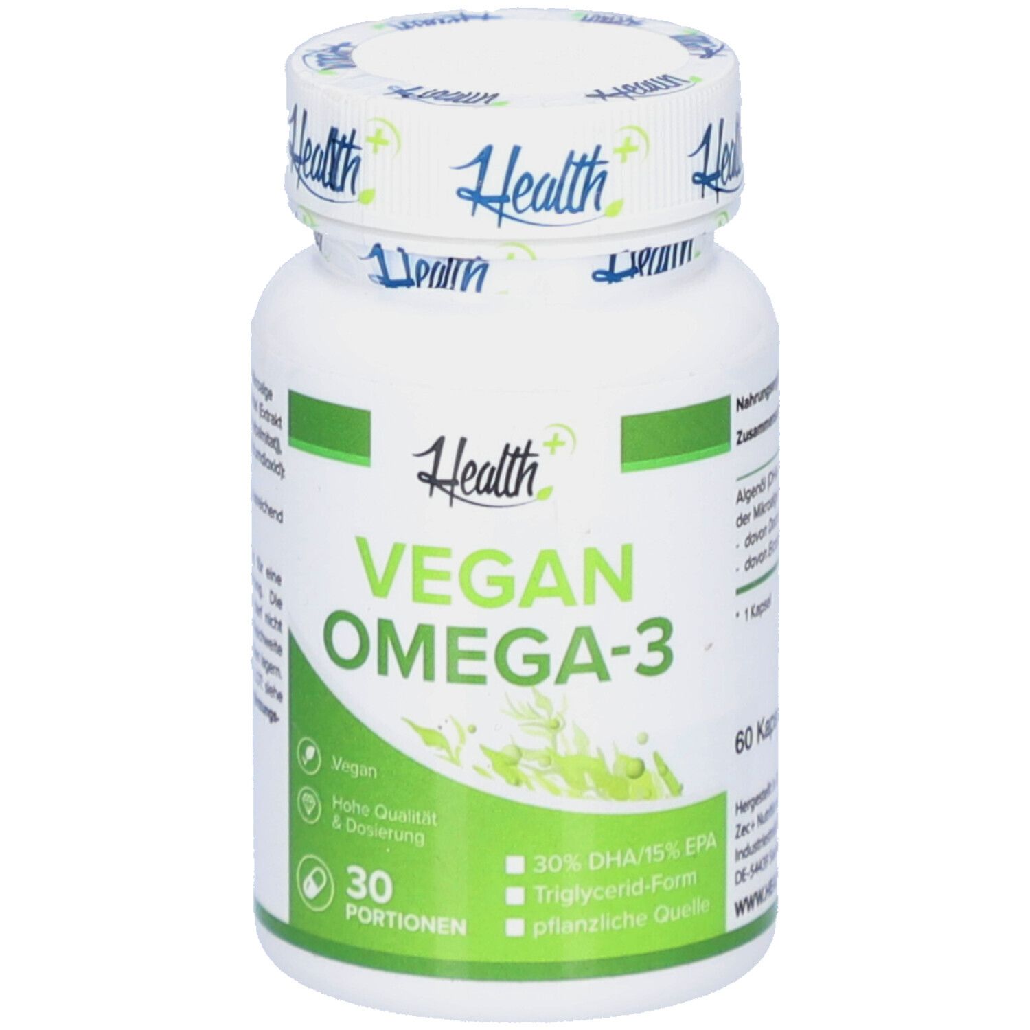 Health+ Vegan Omega-3 (60) Unflavoured 60 St Kapseln