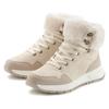 Winterstiefelette LASCANA "High Top Sneaker, Schnürschuh, Boots, Stiefelette", Damen, Gr. 39, beige, Obermaterial: 100% Lederimitat. Futter: 100% Textilmaterial. Decksohle: 100% Textilmaterial. Laufsohle: 100% Synthetik, unifarben, casual, Schuhe,...
