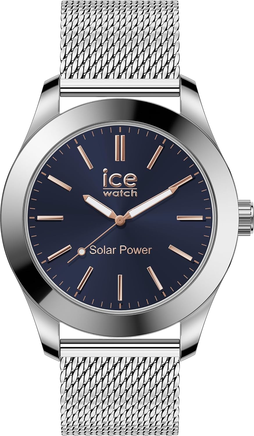 Ice-watch Ice Watch Ice Steel - Silver Dark Blue Mens 023794 Stainless Steel - One Size | Ice-watch Sale | Discount Designer Brands