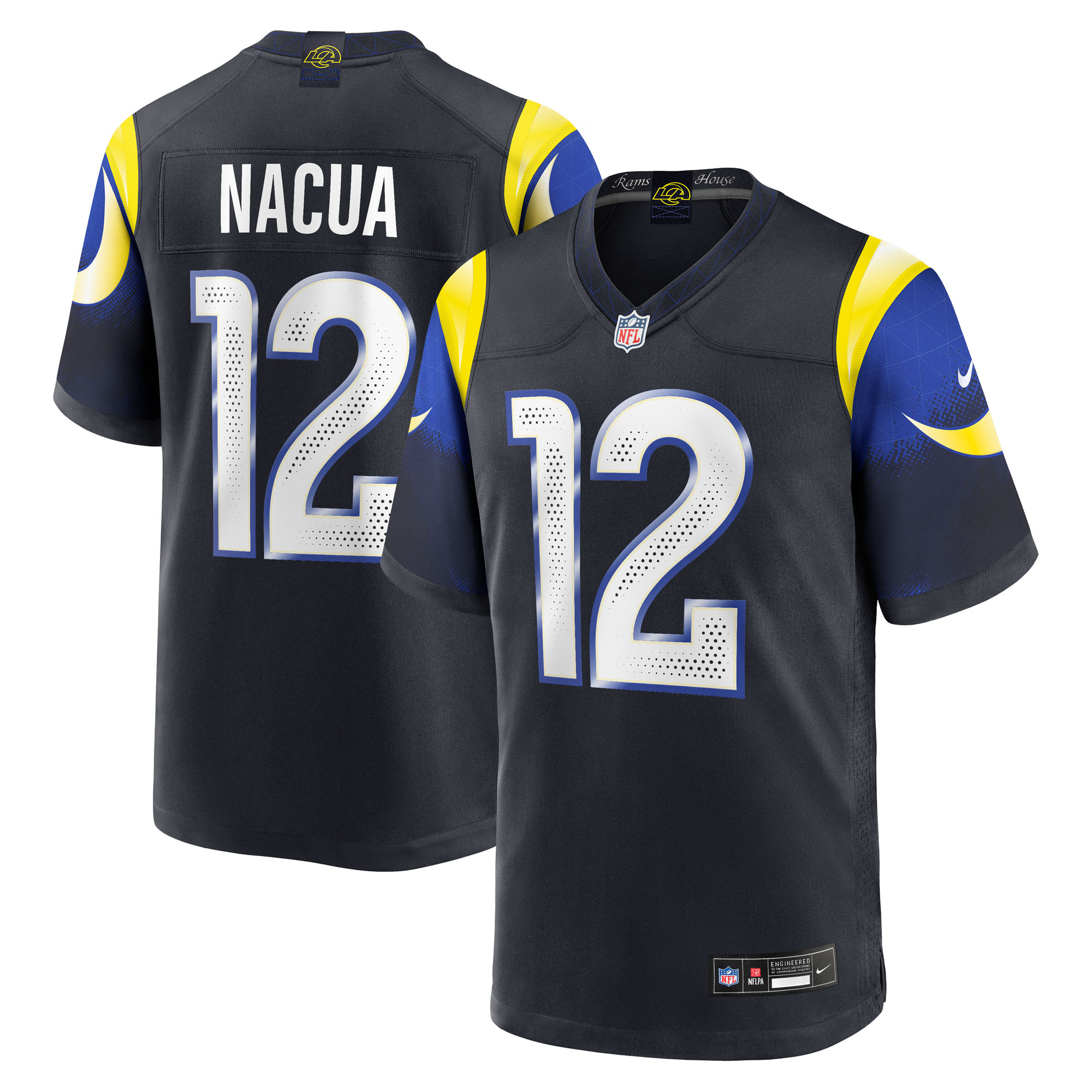 Los Angeles Rams Nike Game Rivalry Trikot - Pitch Blau - Puka Nacua - Herren Image