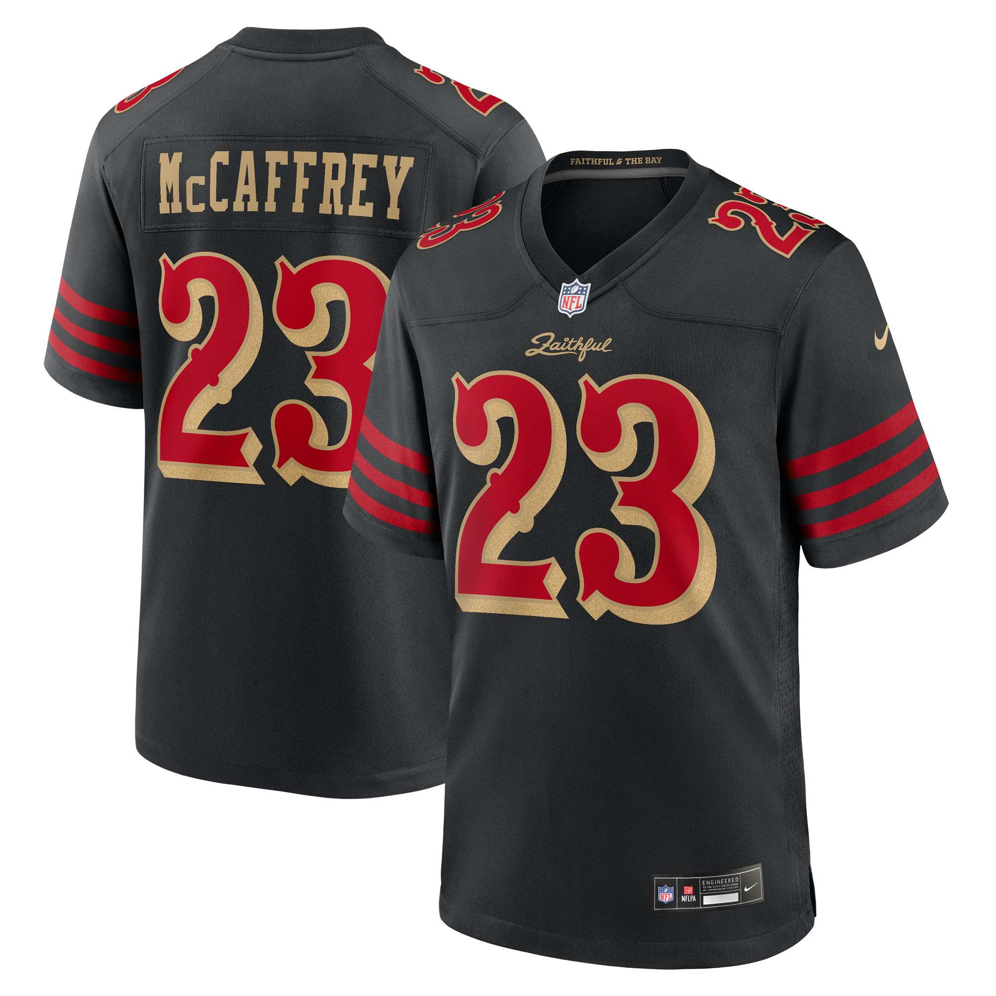 San Francisco 49ers Nike Game Rivalry Trikot - Schwarz - Christian McCaffrey - Herren Image