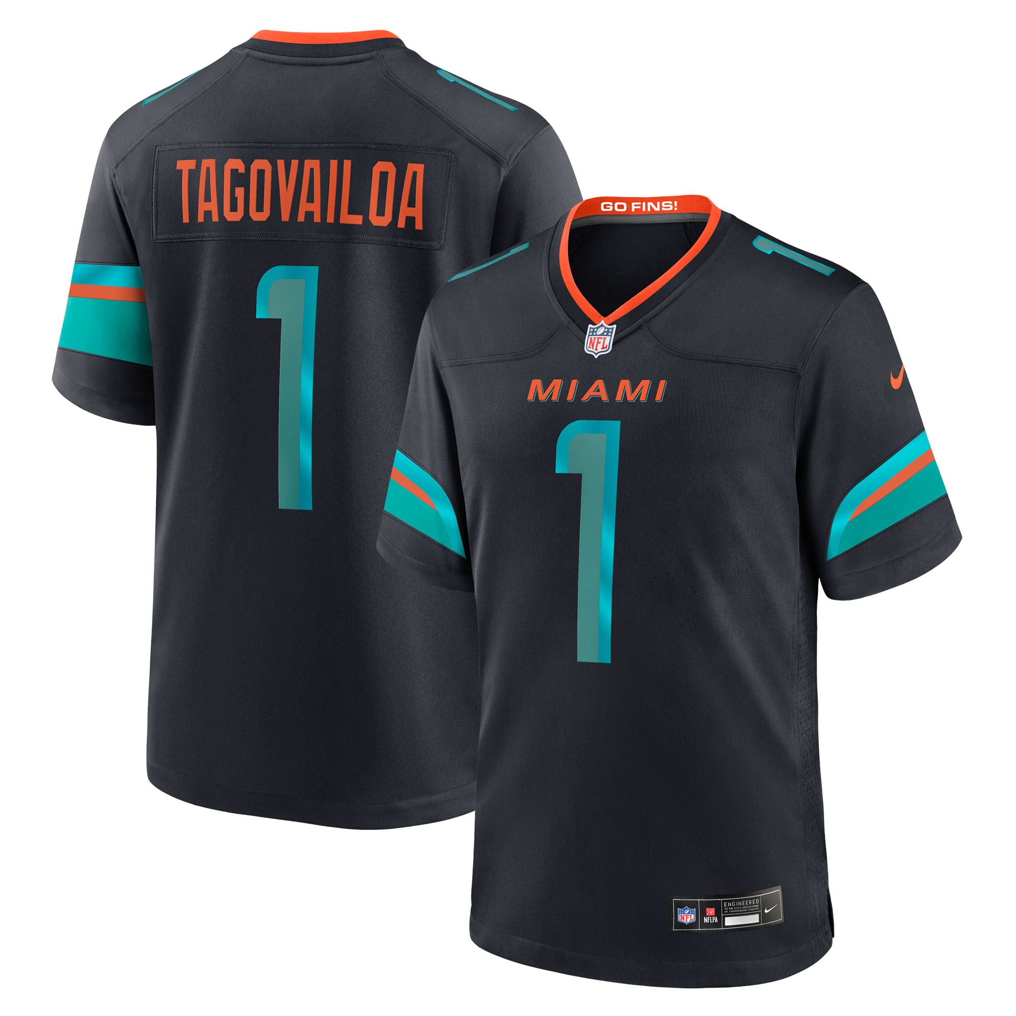 Miami Dolphins Nike Game Rivalry Trikot - Pitch Blau - Tua Tagovailoa - Herren Image