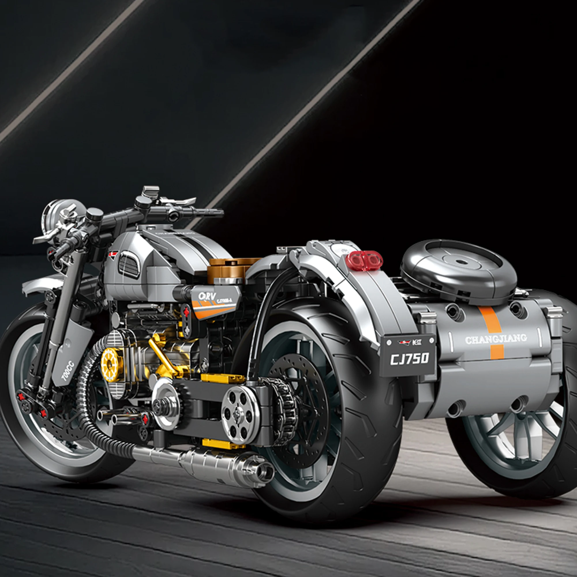 808 stücke Stadt Moto Racer Motorrad Bausteine MOC Technische Geschwindigkeit Sport Champion Motorrad Ziegel Spielzeug für Kinder Erwachsene Geschenke Image