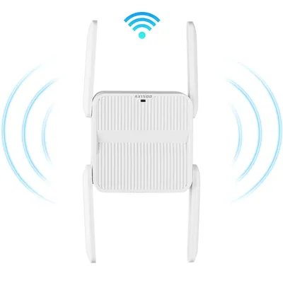 WiFi 6 Repeater Extender 1500 Mbit/s Signal Booster Verstärker Dual Band 2,4 G/5 GHz WiFi 6 Range Extender Long Range Netzwerk Einfache Set