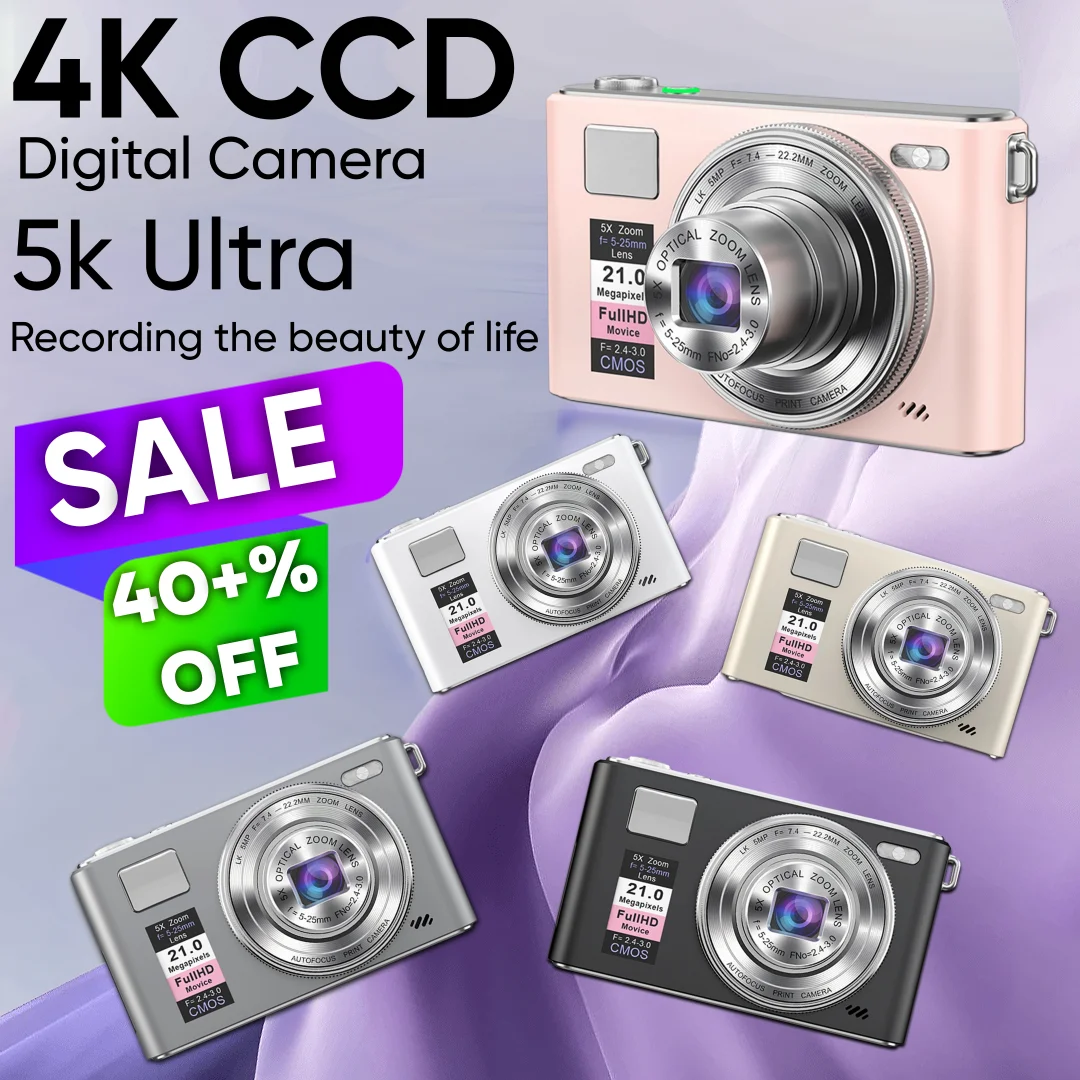 4K CCD digital camera LK016, high-definition shooting, micro camera, student party entry-level portable camera, travel specific