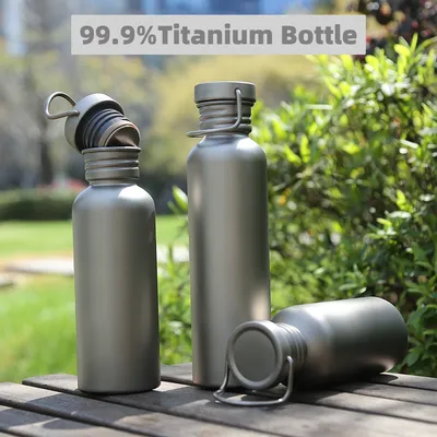 Titanium Canteen Water Bottles Sports Travel Mugs Lightweight Tumbler Outdoor Portable Mountain Camping Flasks Cycling Bike Cup