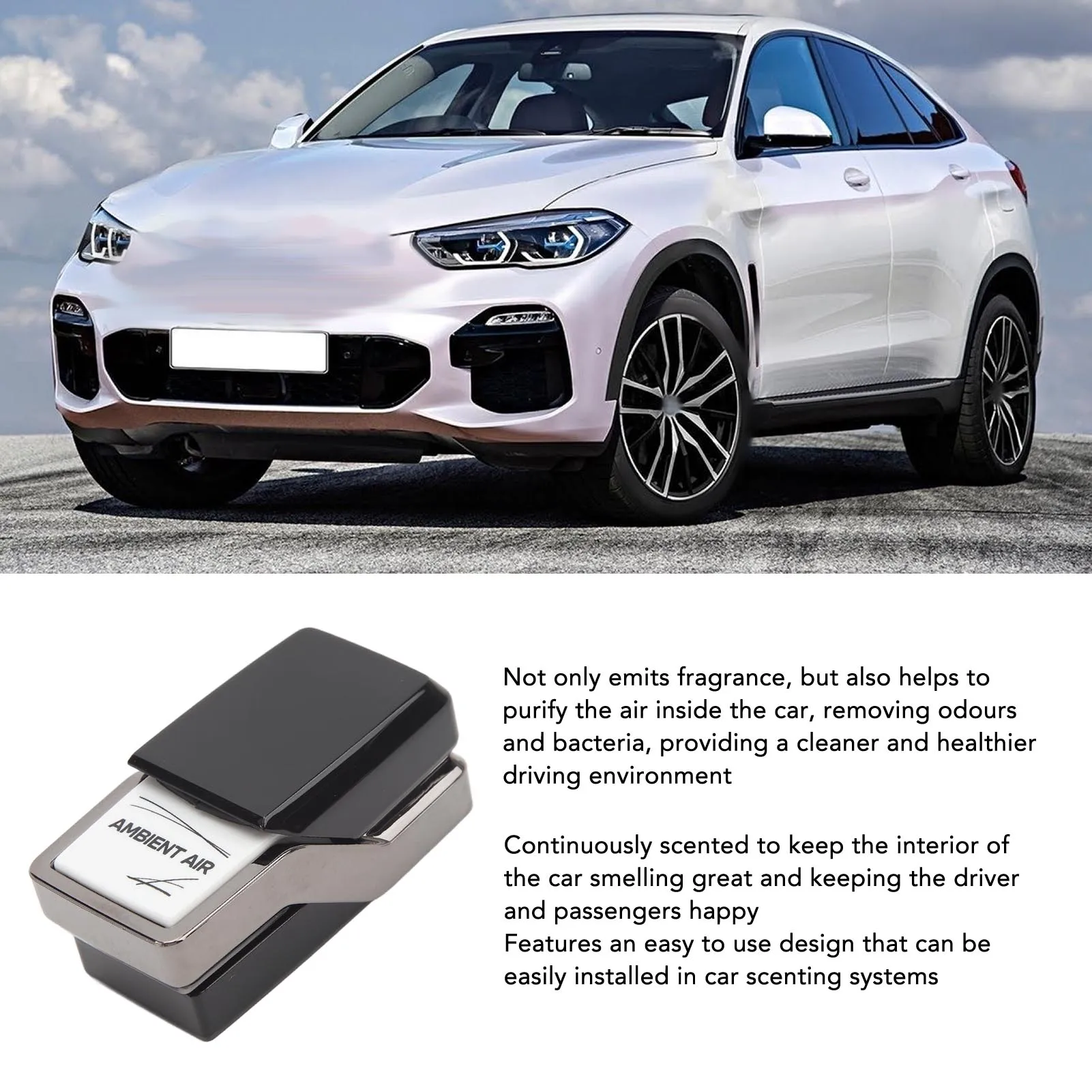 Auto-Lufterfrischer-Nachfüllung, langlebige Reinigung, Auto-Parfüm-Diffusor für 5er-Serie G30 G31 2016 bis 2023, Auto-Parfüm Image