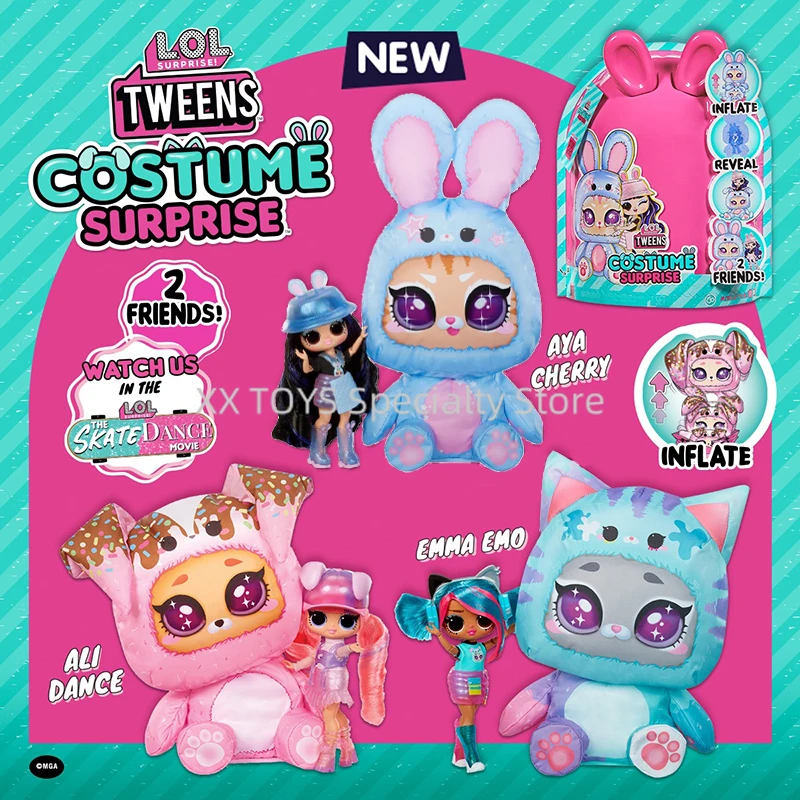 LOL. Überraschung! Tweens Kostüm Überraschungspuppe Ali Dance mit aufblasbarem Welpen-Outfit, aufblasbare Modepuppe, Mädchen, Geburtstagsgeschenke Image