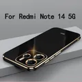 Per Redmi Note 14 5G Custodia protettiva per fotocamera anti-impronte in TPU morbido di alta qualità per Xiaomi Redmi Note 14 5G