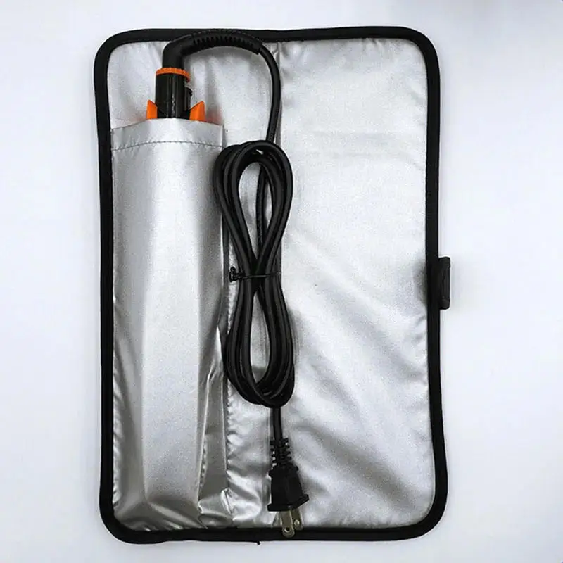 Heat Resistant Hair Straightener Pouch Curling tool Pouch Bag Hair Straightener Organizer for Hair Styling Tools Oxford Cloth